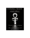 Sterling Silver Akhenaten Ankh Ring