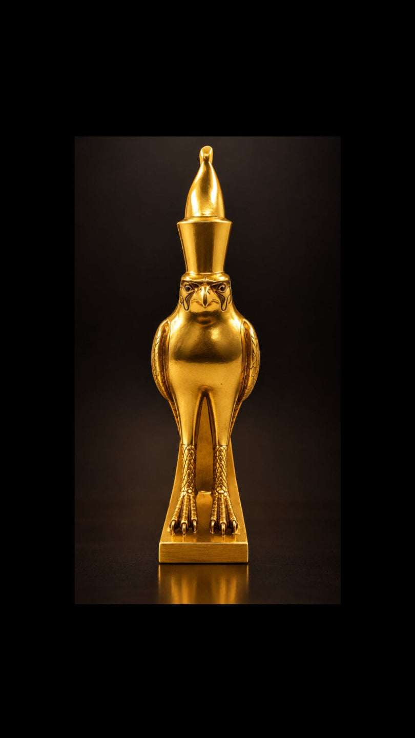 Golden Statue of Horus (Heru)