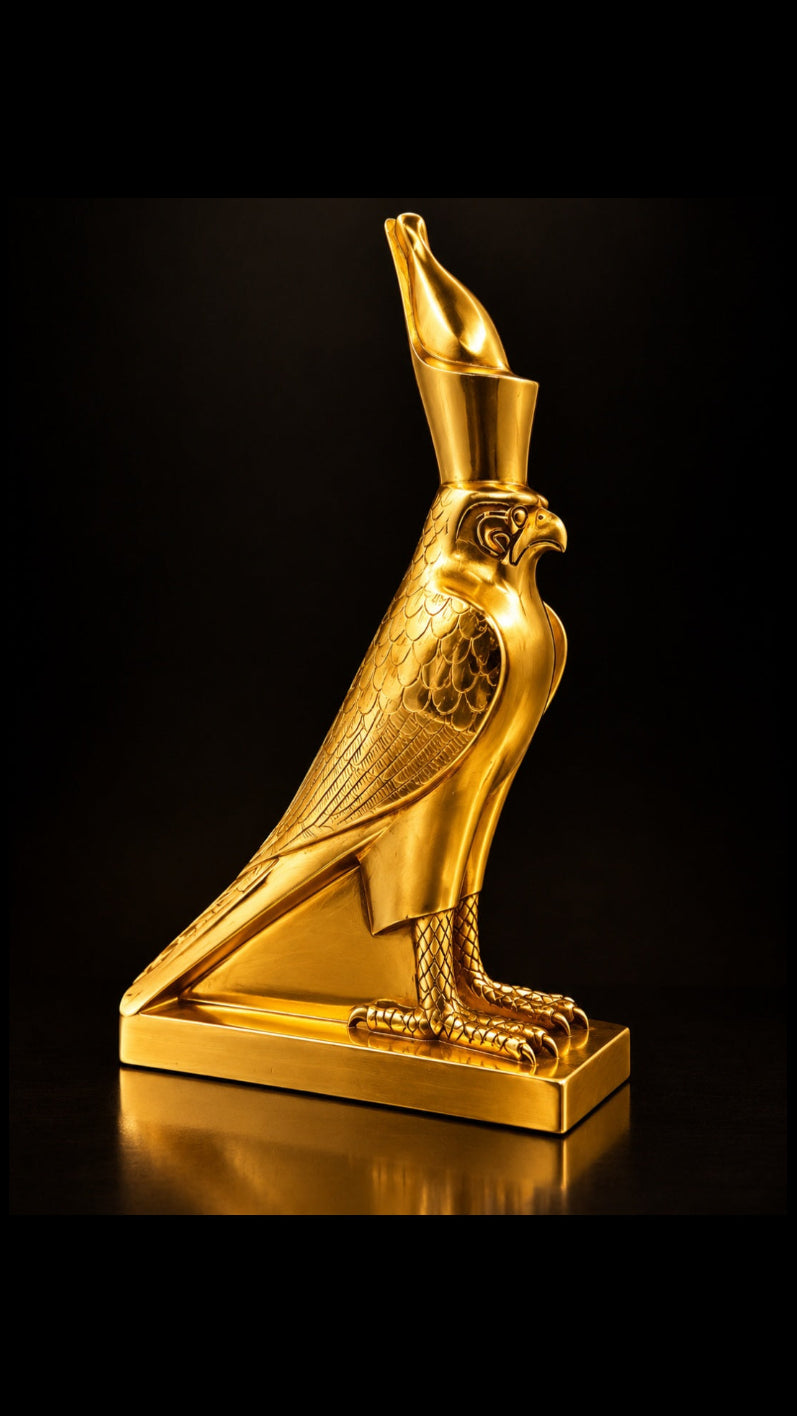 Golden Statue of Horus (Heru)
