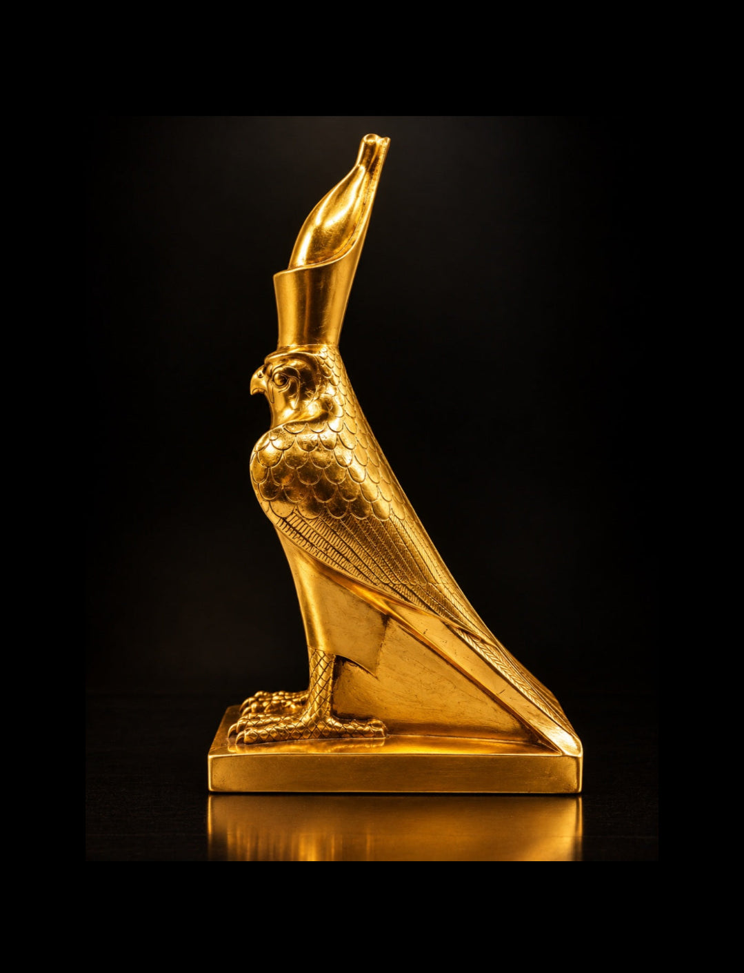 Golden Statue of Horus (Heru)